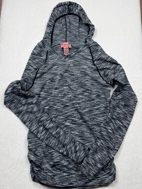 Emma's Expressions L Maternity Longsleeve Shirt Pregnancy Gray Black Heather